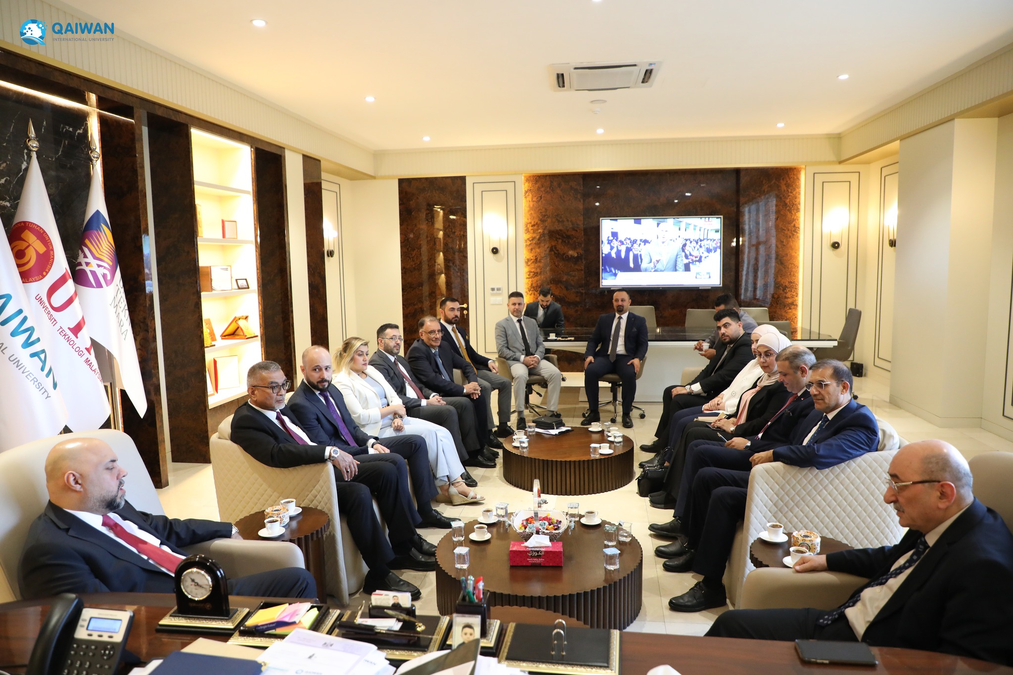 The consultant of the Prime Minister of Iraq for education affairs visited QIU